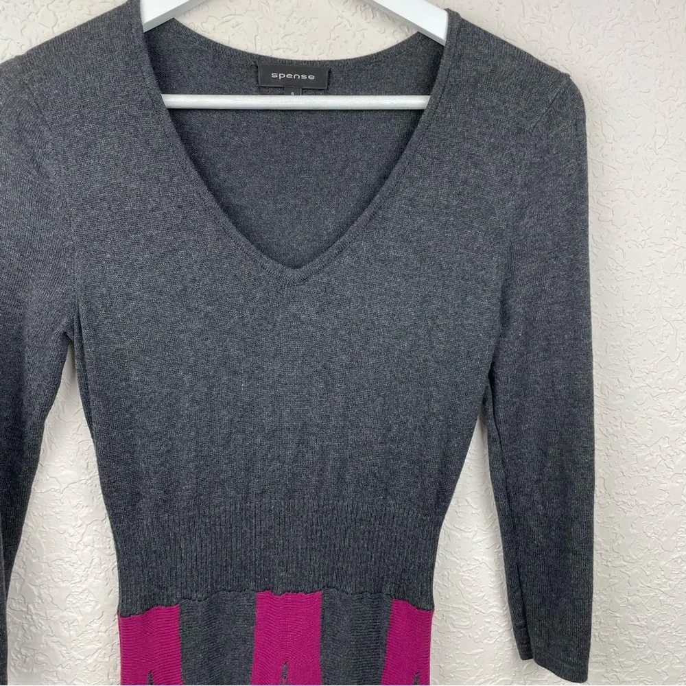 Spense Geometric Patterned Flair Knitware Dress Size Small - Picture 3 of 8